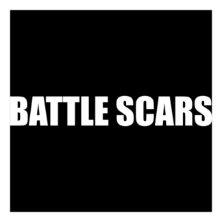 Battle Scars Decal (White)